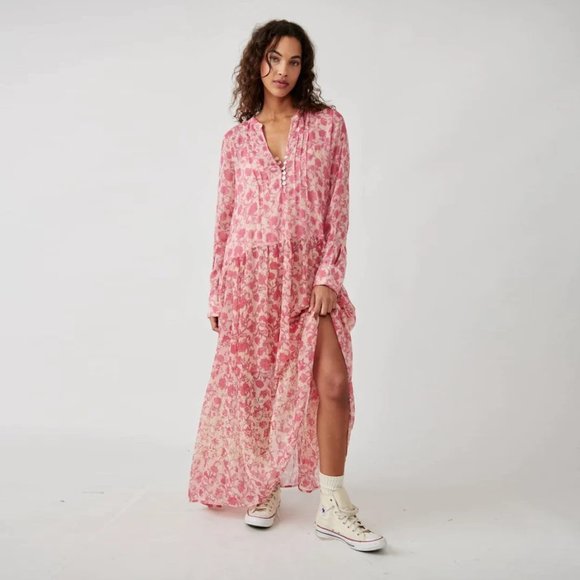 Free People Dresses & Skirts - ✨HP✨Free People See It Through Maxi Dress NWT